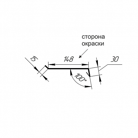 Отлив оконный 148*30*2000 (ПЭ-01-7004-0.45)